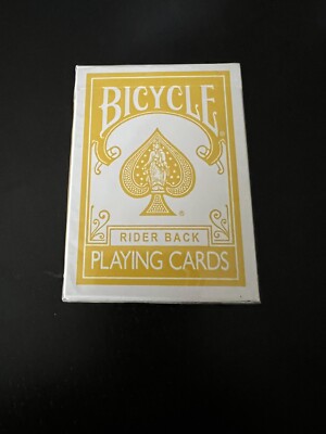 Bicycle Rider Back Yellow Deck Blue Seal Cincinnati Ohio Magic Makers Card USPCC