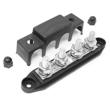4 Post Power Distribution Block Bus Bar Pair With Cover Made In The Usa 250 Amp