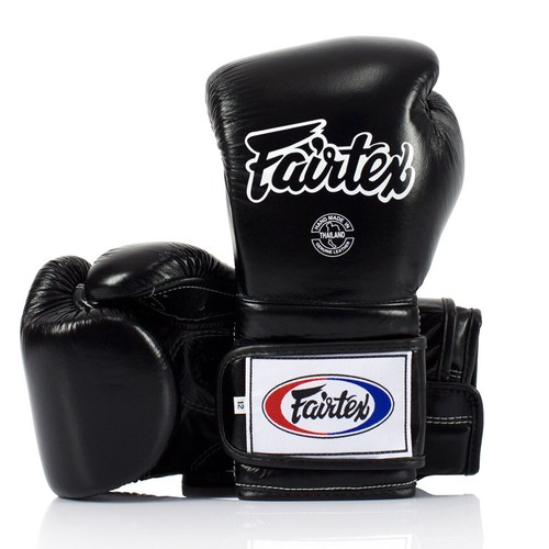 Fairtex BGV9 Mexican Style Leather Boxing Gloves Longer Cuff Muay Thai