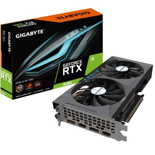 GIGABYTE NVIDIA RTX3060 Graphic Board GDDR6X 12GB GV-N3060EAGLE OC-12GD R2.0