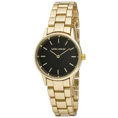 Laura Ashley Women's 32mm Sunray Dial Matte and Shiny Link