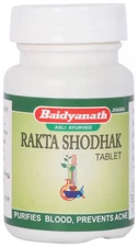 Baidyanath RAKTASHODHAK Bati 50 Tablets - Herbal Blood Purifier, Prevents Acne