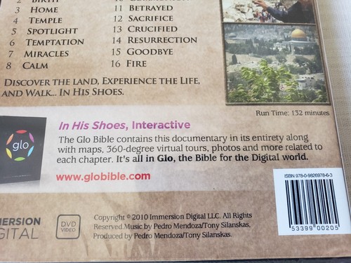 In His Shoes - The Life of Jesus Sealed God Film Video Movie Hlo Bible OOP NEW!! - Foto 3 di 10