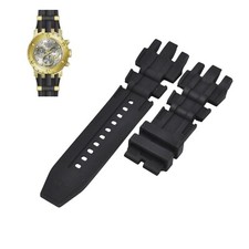Subaqua 80412 26mm Black Rubber Watch Strap For Invicta