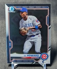 Ed Howard 2021 Bowman Chrome Prospect Rookie Card #BCP-12 Chicago Cubs. rookie card picture