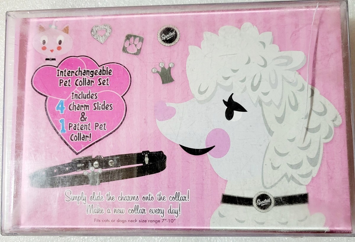 Interchangeable PET COLLAR SET (1 Collar/4 Charms) Dog or Cat 7