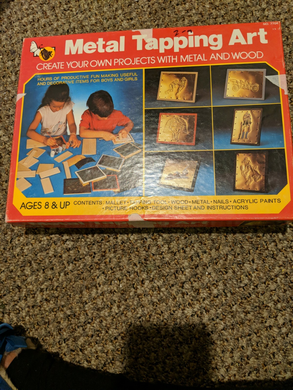 VINTAGE METAL TAPPING ART CRAFT KIT SET Natural Science Industries, Ltd