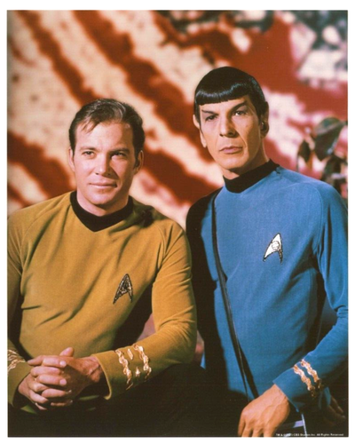 William Shatner & Leonard Nimoy Star Trek TOS 8x10 Publicity Photo Kirk ...