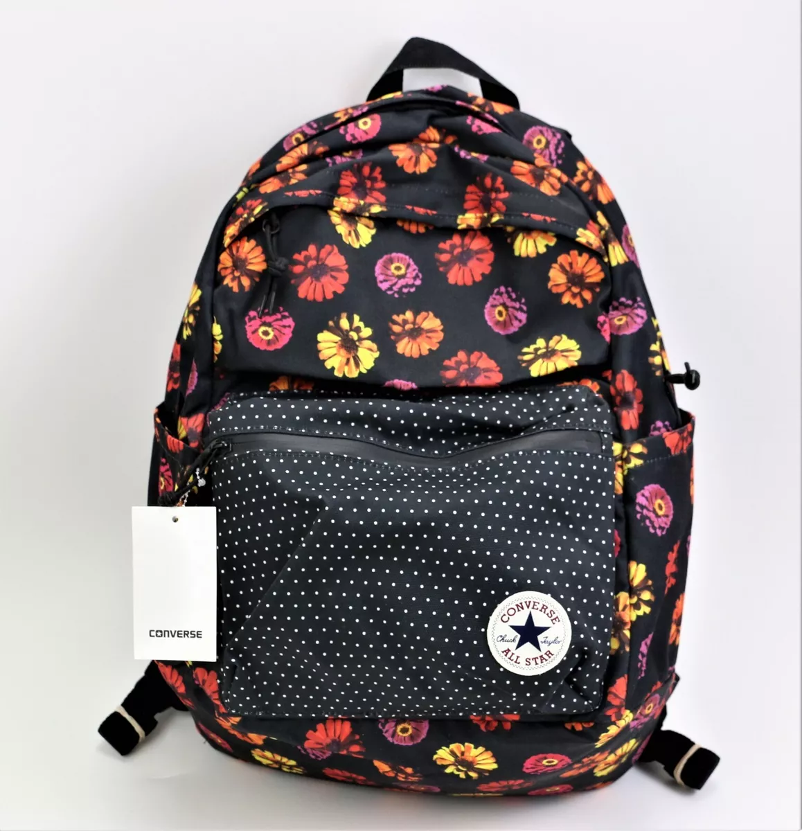 Editor Suelto aguacero New Converse Chuck Plus 1.0 Poly Laptop Backpack Black/Floral 10004840-970  | eBay