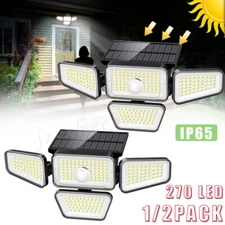 90000LM LED Solar Motion Sensor Light Outdoor Garden Wall Security Flood Lamp