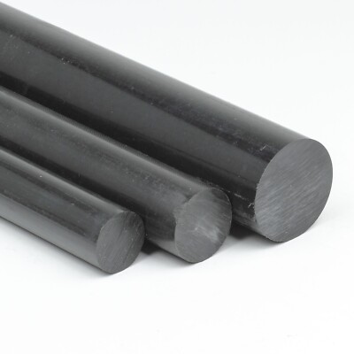 POM Rundstab Ø 55mm schwarz Länge wählbar Rundmaterial POM-C rund Kunststoff 