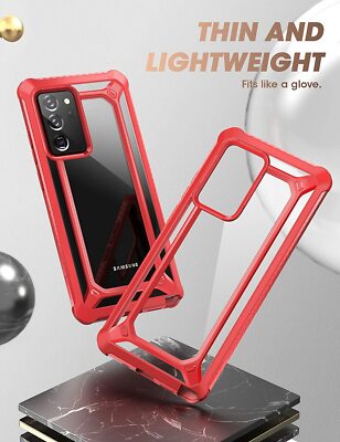 SUPCASE for Samsung Galaxy Note20 Ultra, Slim Clear Case Back Shockproof Cover