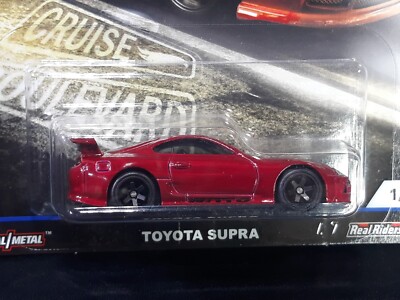 Hot Wheels Premium Toyota Supra MKIV Boulevard Red With Protector