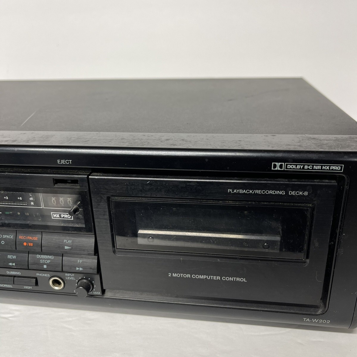 Onkyo TA W200 Stereo Double Dual Cassette Tape Deck Tested