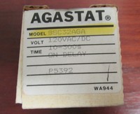 Agastat Tyco On Delay Timer Relay 120v Ac Dc 10-300 Sec Ssc32aga Agastat Tyco On Delay Timer Relay 120v Ac Dc 10-300 Sec Ssc32aga
