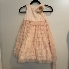 Pippa  Julie Girls Tulle Dress with Lace Pastel Pink Size 6 Wedding Formal