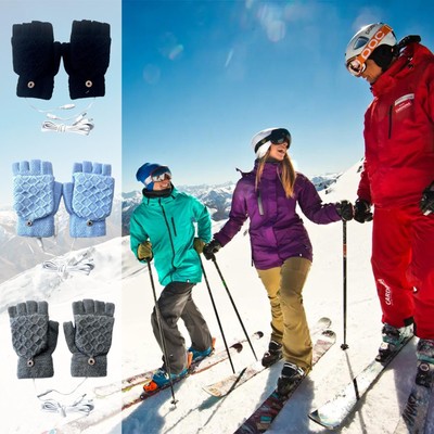 USB Electric Heated Gloves Electric Heat Mitten for Men and Women Winter right