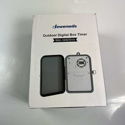 DEWENWILS OUTDOOR DIGITAL BOX TIMER POOL/OUTDOOR DEVICES 5 MODES 40A #HODT01A