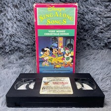 Disney  s Very Merry Christmas Songs VHS Tape 1988 Sing Along Songs Holiday Rare