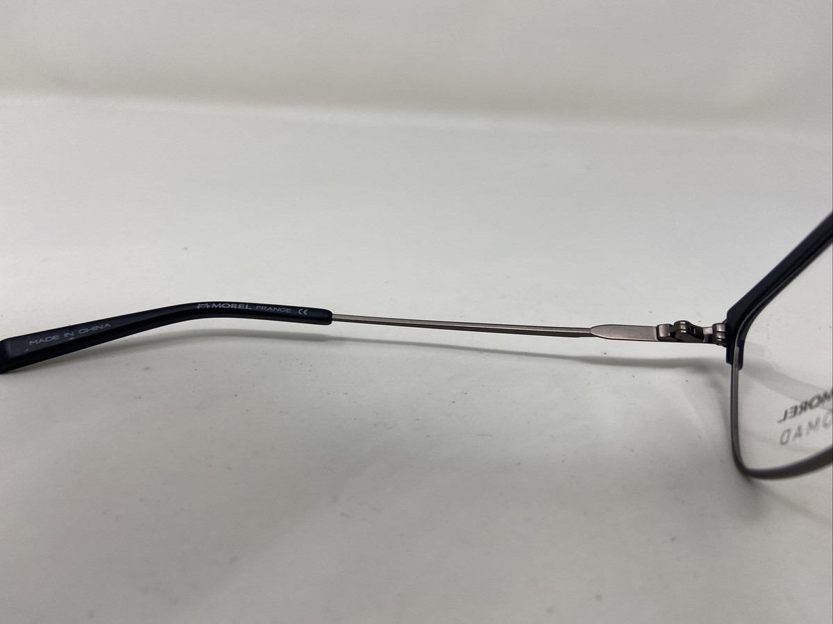NEW MOREL unisex 40148n square eyeglasses in tortoise gunmetal MOREL NOMAD EYEGLASS FRAME XS ACETATE 40148N 50/19/140 NG 07  main image 2