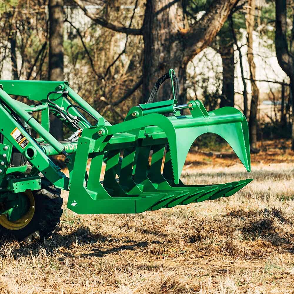 Titan Attachments 60" Grade 50 Economy Root Grapple Bucket Fits John Deere