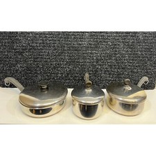 Vintage Farberware 6 Piece Lot 1 & 1 1/2 Qt. ...