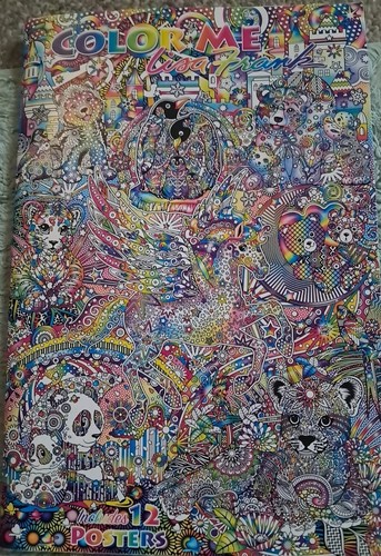 Bendon Lisa Frank Color Me 12 Posters 10 Uncolored 16" X 10.75" Made In USA 