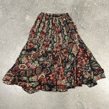 Vintage Skirt Size Small Boho Fairy Whimsical Floral Maxi Romance Festival 90s
