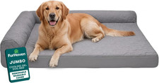 Cooling Gel Dog Bed for Large Dogs W/ Removable Bolsters  Washable Cover, for D