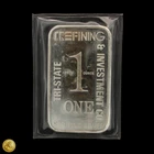 Vintage Tri-State Refining & Investment Co 1 oz .999 Fine Silver Bar -E709