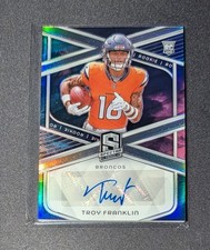 2024 Panini Spectra Troy Franklin Rookie Auto Nebula Prizm 2/2≈1/1 RC Broncos