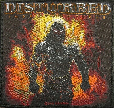 DISTURBED PATCH AUFNÄHER # 5 INDESTRUCTIBLE 10x10cm FLICKEN ABZEICHEN