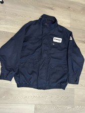 Bulwark FR Men's Flame Resistant Navy Lined Bomber Jacket XL T CINERGY CG E logo