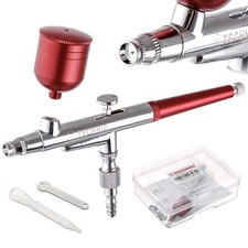 Modellier Airbrush mit 0,4 mm ROTER Düse zum Malen abnehmbarer Tank