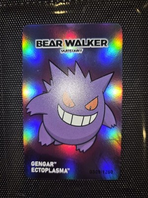 Pokemon Center x Bear Walker Gengar Skateboard Card: 0309/1250 NM
