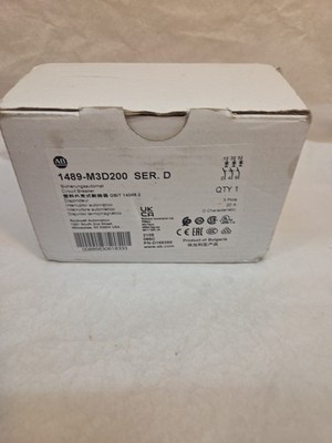 ALLEN BRADLEY 1489-M3D200 CIRCUIT BREAKER 20A 3 POLE 480Y/277VAC NEW IN BOX