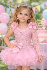 Girl 2 Piece Pageant Glitz Birthday Princess Tutu Dress