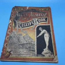 ATQ 1884-1885 Atlas Almanac Receipt Book