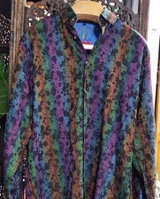 Visconti Signature Series Limited Edition Y2K Shirt Sz M Colorful Unique Core