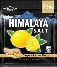 Himalaya Salt Sports Candy Ginger Lemon Flavor 12 Packs x 15g Halal