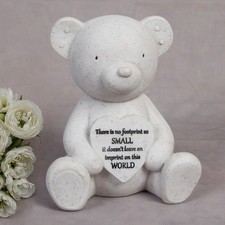 Baby & Child Graveside Thoughts Of You Teddy Memorial Stone with Heart Plaque