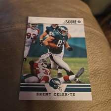 2012 Score #80 Brent Celek Philadelphia Eagles Football Card