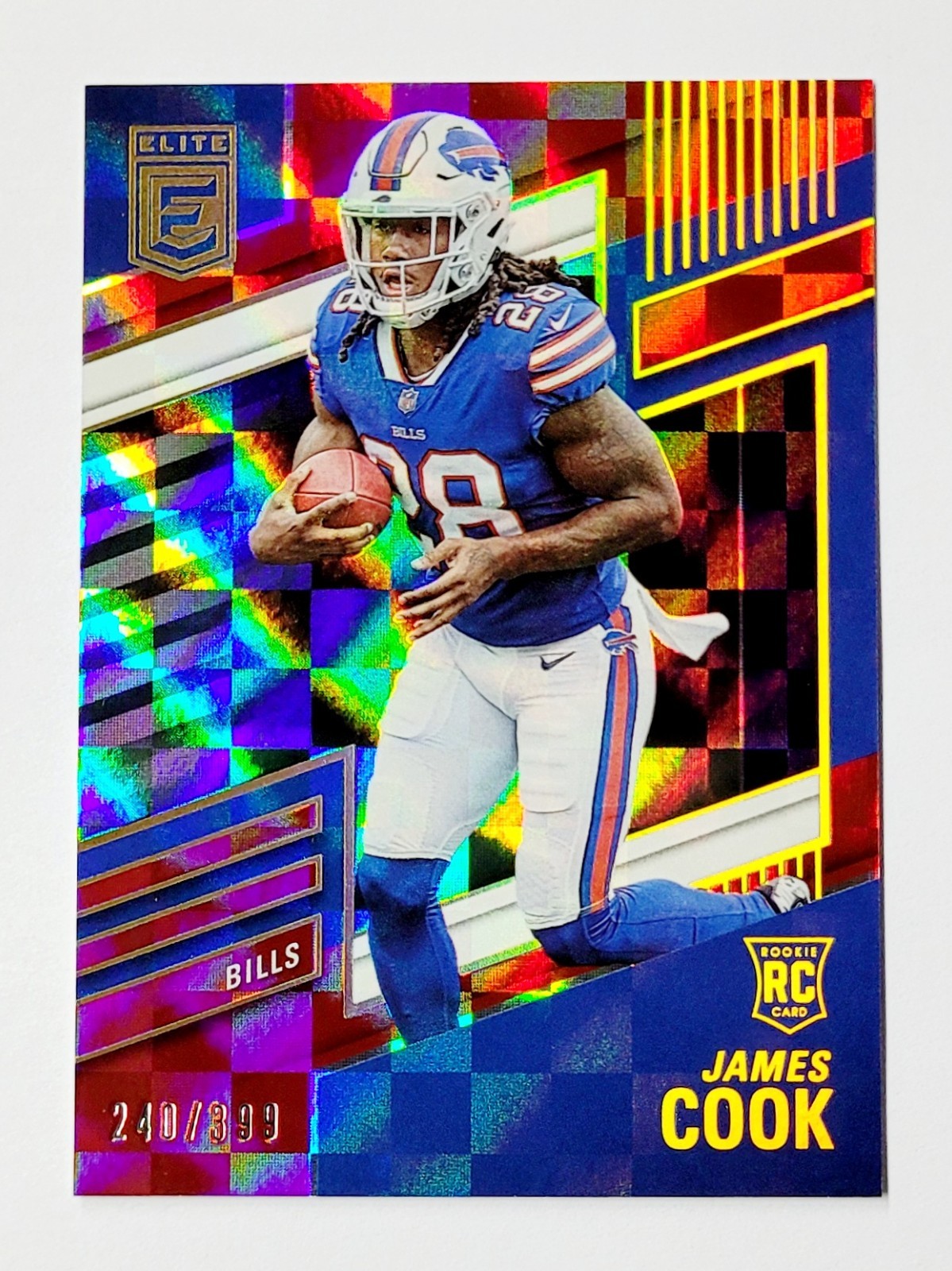 2022 Panini Donruss Elite James Cook RC Rookies Red /399 Buffalo Bills #116