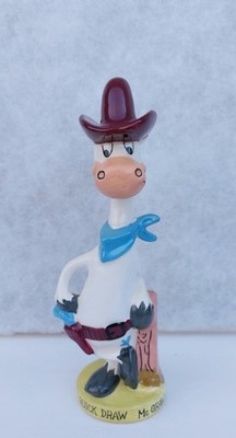 Quick Draw McGraw Hanna Barbera Ceramic Figurine 1960s Vintage Ideas Inc Japan