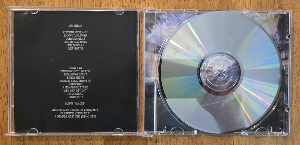 We're Here Because We're Here by Anathema CD + 3 bonus tracks Foto 2 de 3