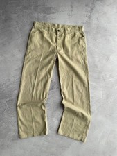 Vintage Levi's Sta-Prest Beige Flared Rare Jeans W36 L34 Made In USA 80-90  s