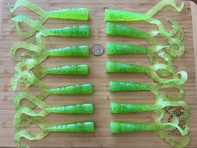 Boogey Man Bait Co. 6  Twin Tail Scampi Lingcod Rock Fish Halibut Redfish  14pk