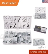 200PCS Spring Assortment Kit Zinc Plated Extension and Compression Springs Ki...