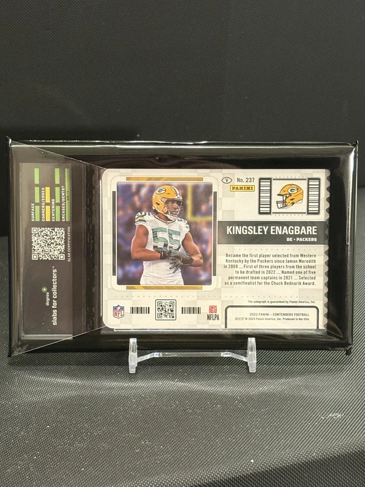 2022 Contenders #237 - Kingsley Enagbare - RC Ticket Stub Auto /55 Degree Mint 9 - Image 2 of 2