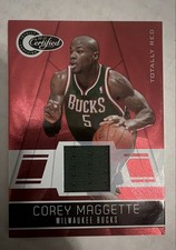 2010-11 Totally Certified - Corey Maggette #12 Red Materials 189/249 (MEM) - EX